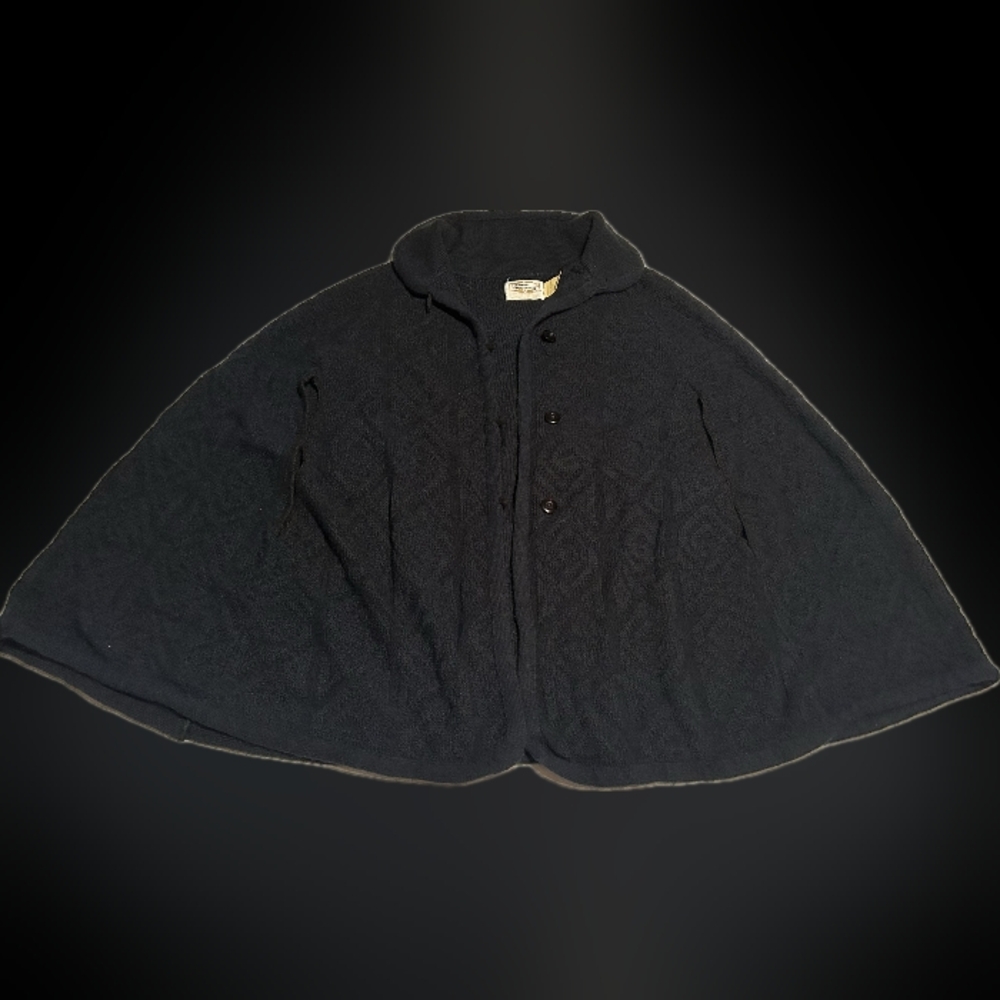 Vintage Womens Black Cape